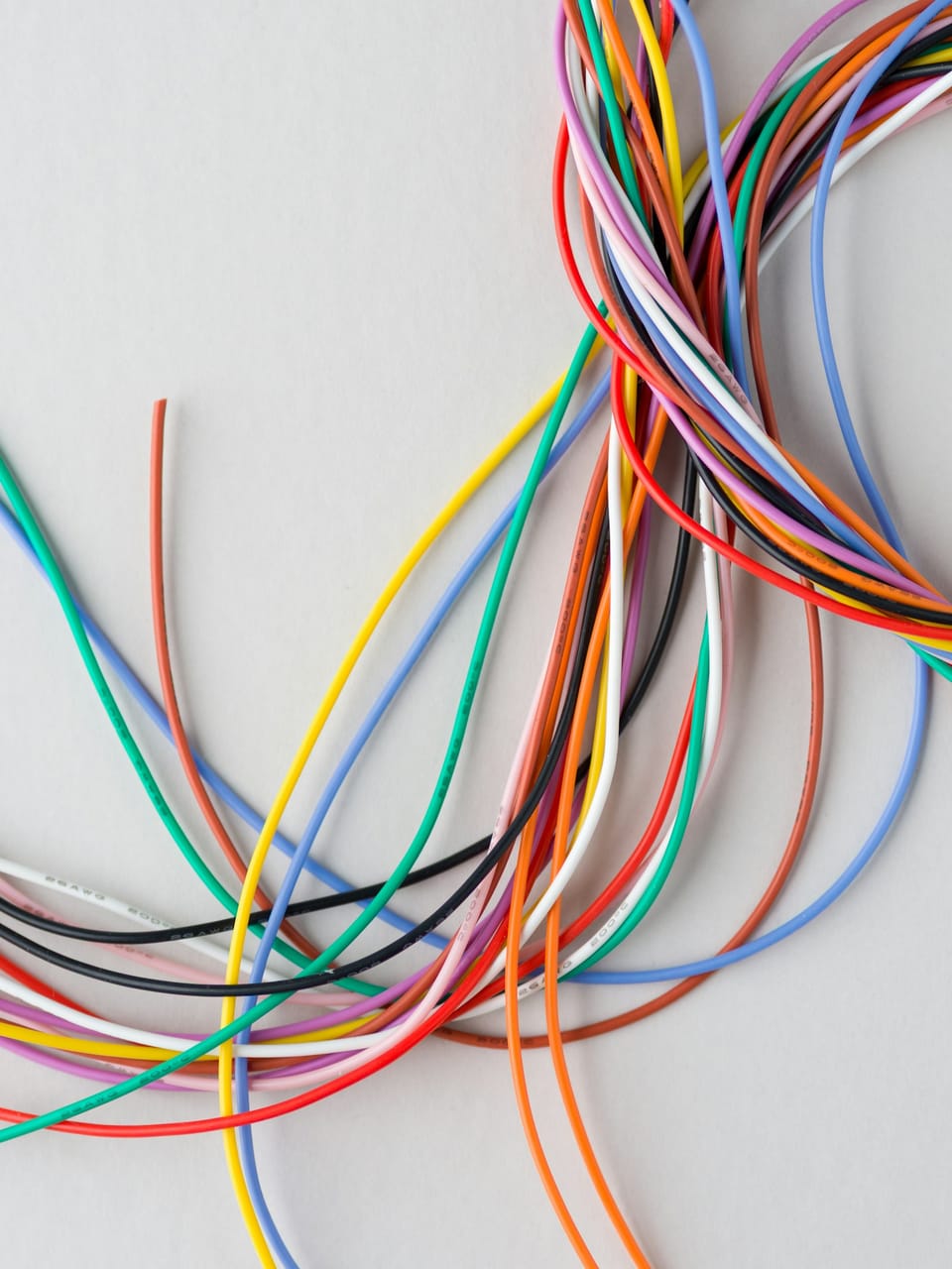 Colored electrical wires