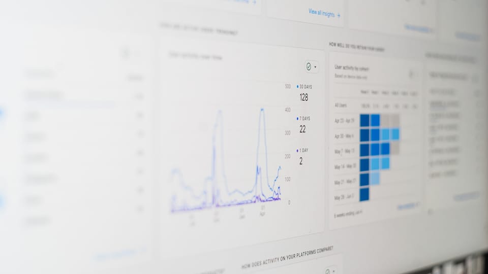 Business analytics dashboard